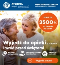 Wyjedź do opieki z ATERIMA MED i wróć przed świętami!